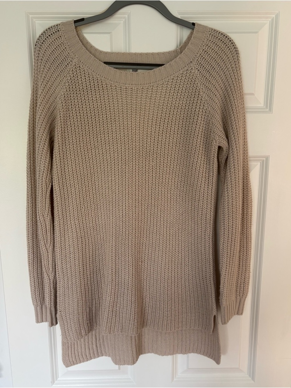 Charlotte Russe Cream Crewneck Knit Sweater | Size Small